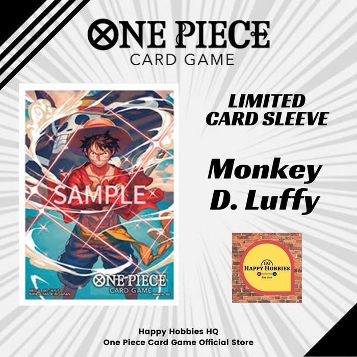 One Piece Card Game Limited Card Sleeve Boa Ace Sabo Luffy Gold - Monkey D. Luffy