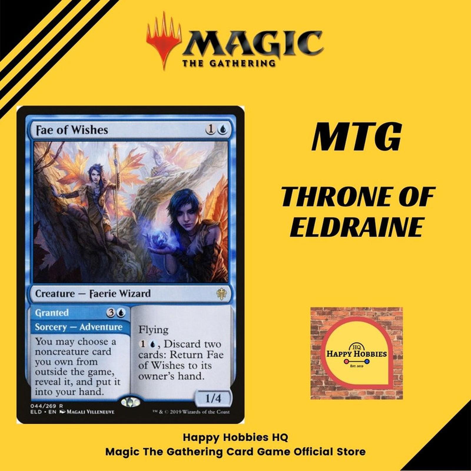 Fae of Wishes Granted ELD Rare 044/269 MTG Singles
