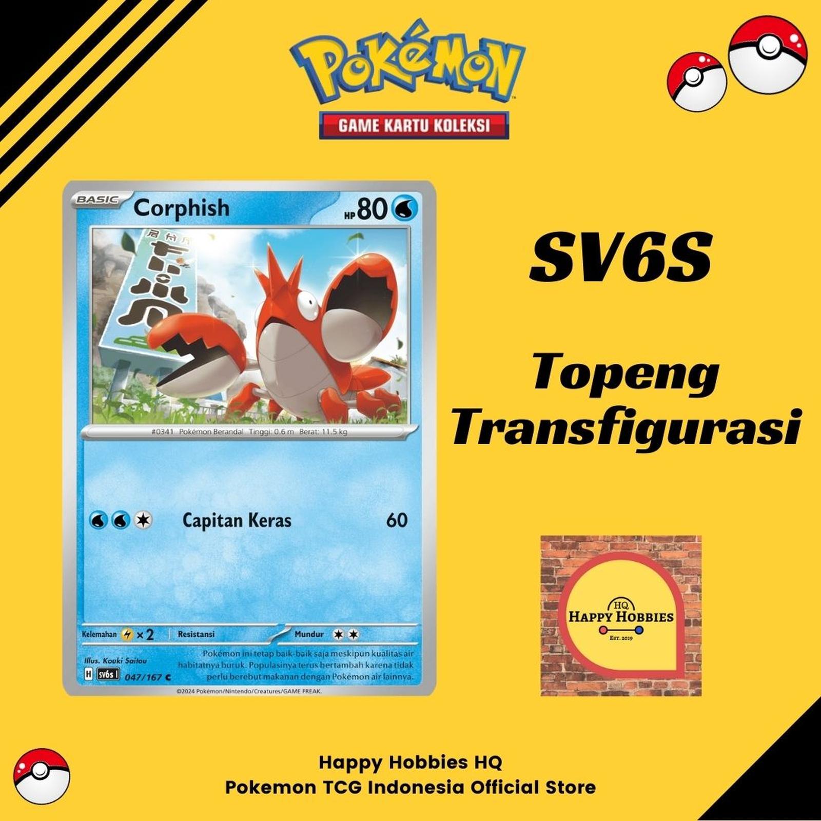 Pokemon TCG Indonesia SV6S 047/167 Corphish C