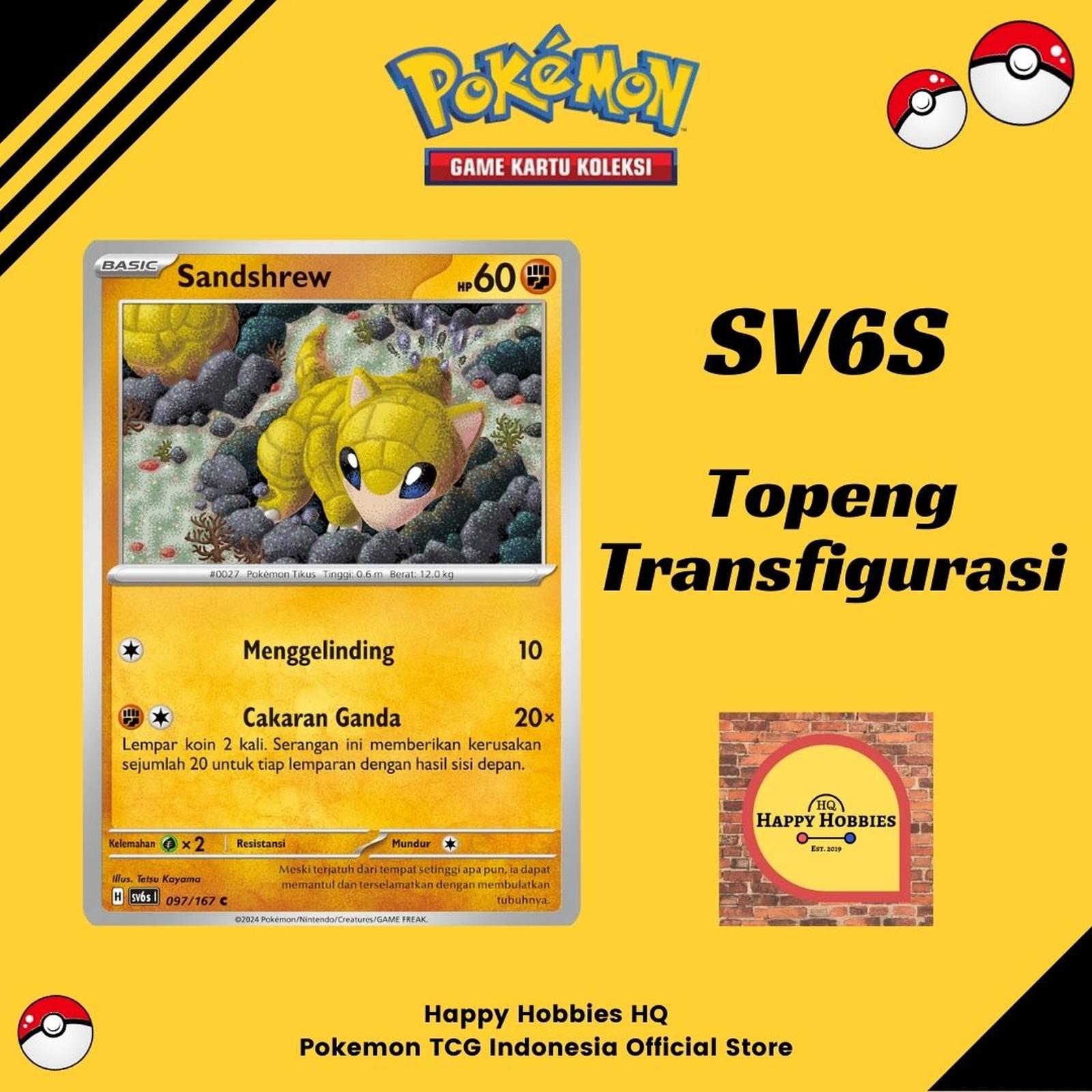 Pokemon TCG Indonesia SV6S 097/167 Sandshrew C
