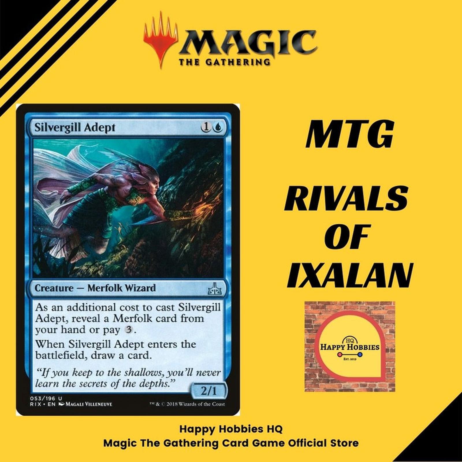 Silvergill Adept RIX Uncommon 053/205 MTG Singles